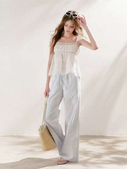 Lace Square Neck Top