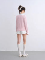 Belted Straight Denim Shorts