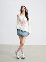 Floral Draped Tee