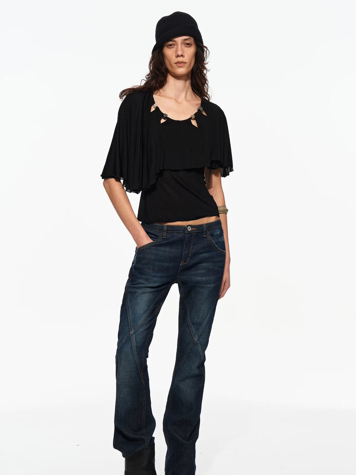 Beaded Cape Tee