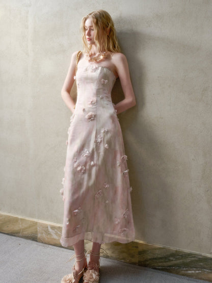 Romantic Moments in Pastel Island Long and Short Dress