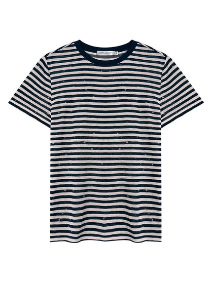 Star Sequin Stripe T-Shirt