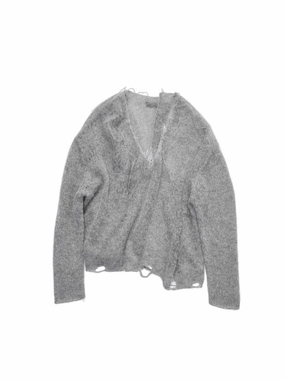Mohair Star Cutout Sweater