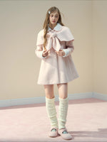 Two-Piece Cape Wool Coat