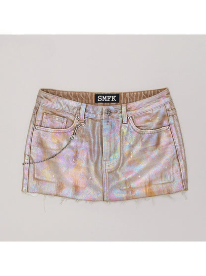 Rage Wild Diamond Denim Skirt Wild Diamond