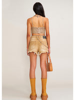 Rage Wild Denim Short Camisole Wild Brown