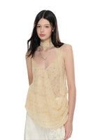 Draped V-Neck Cami Top