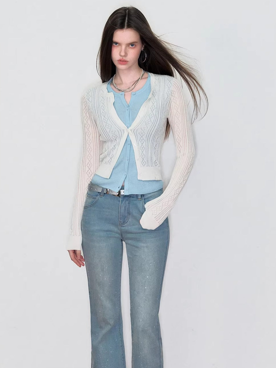 Glossy Thin Leather Belt