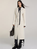 Long Woolen Blazer Coat