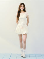 Lace Layered Knit Tee