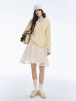 Ballet Tencel Pleated A-Line Skirt