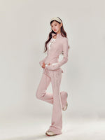 High Collar Slim Fit Sports Hoodie & Pant Set