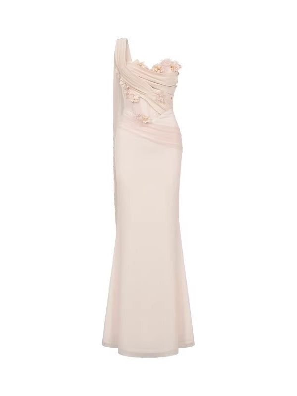 Sculpt Mesh Maxi Dress