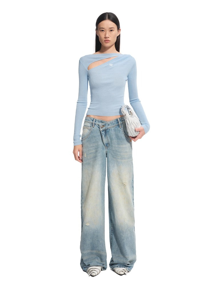 Crescent Knit Blouse