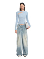 Crescent Knit Blouse