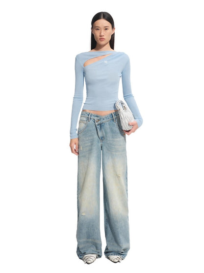Crescent Knit Blouse