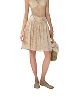 Floral Satin Skirt