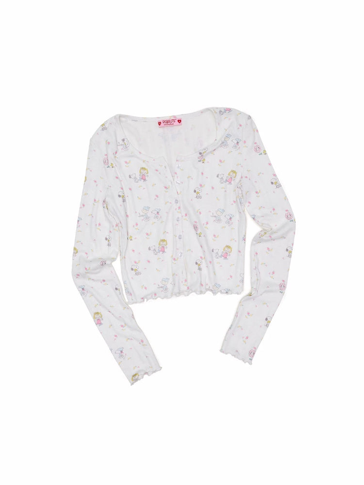 Snoopy Floral Pajama Set
