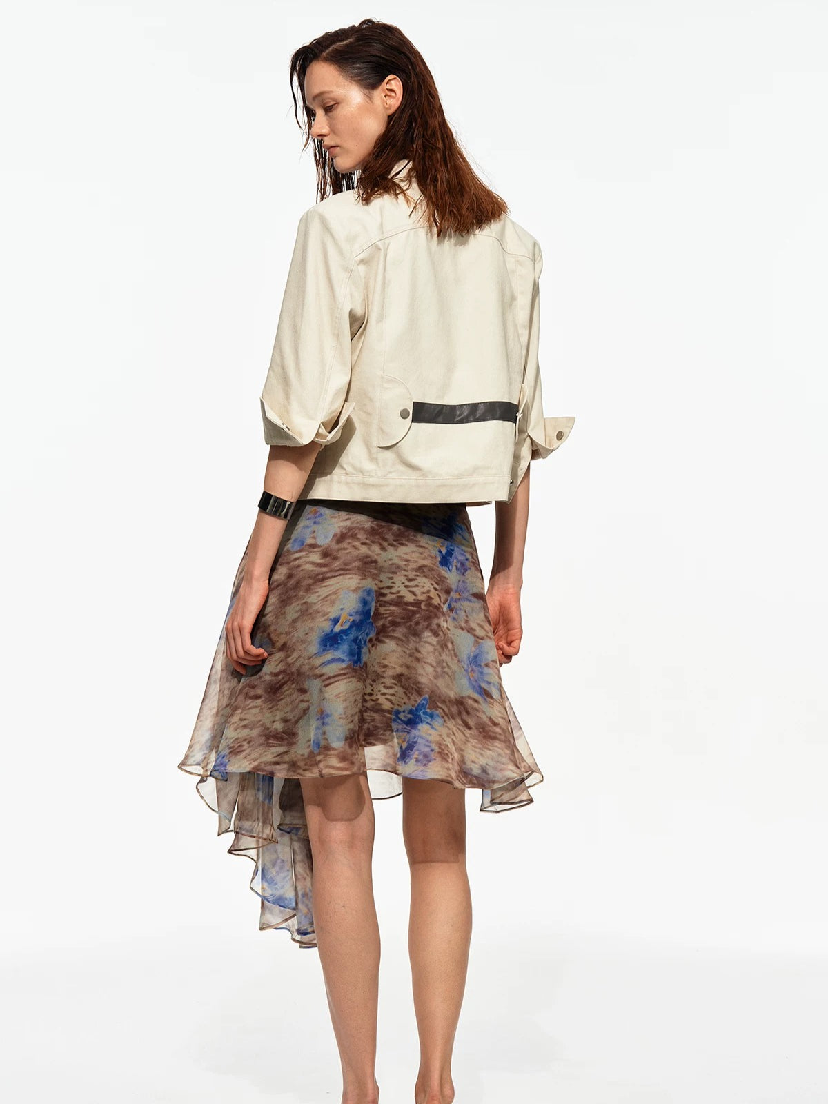 Cropped Seven Sleeve Jacket