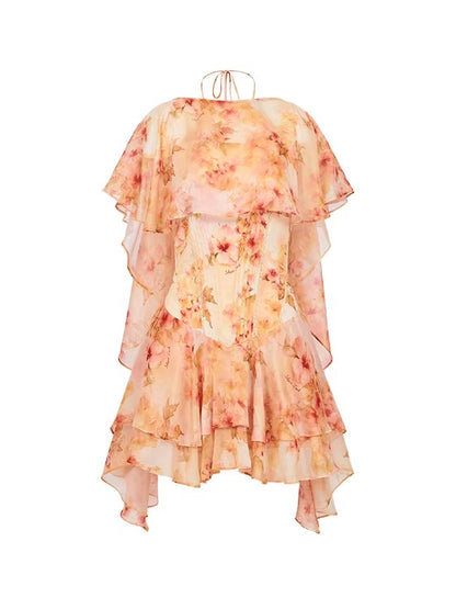 Soffio Floral Chiffon Dress