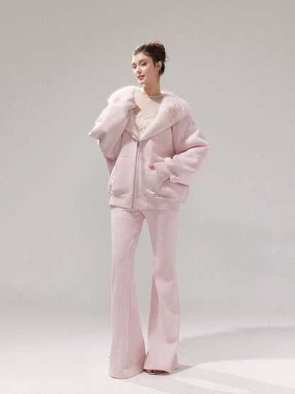 Reversible Hooded Sweatshirt &amp; Fleece Pants Set