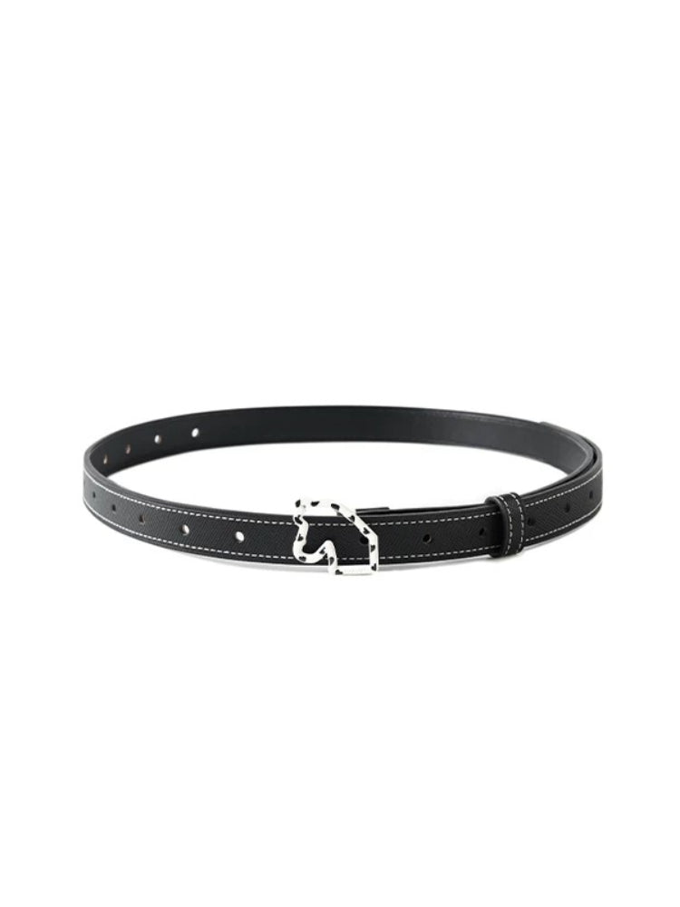 Montaigne Leather Slim Belt
