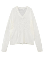 Original V-Neck Star Knit Top