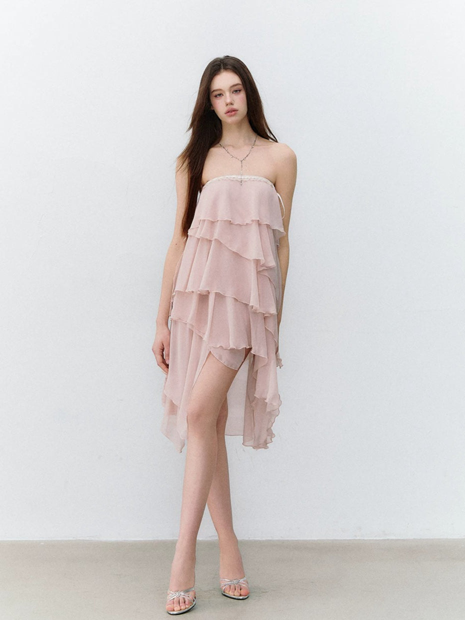 Goddess Layered Chiffon Dress