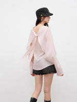 Lyocell Pink Cloak Top