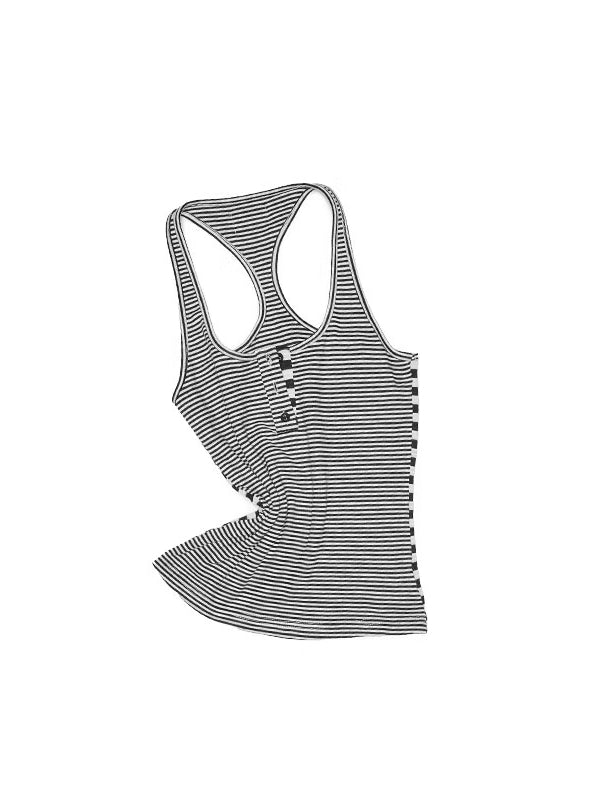 Double-Face Striped Knit 3-Piece Set