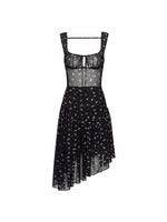 Open-Back Floral Dress