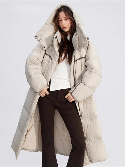 Hooded Long Down Coat