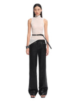 Black Unicorn Matte Leather Pants
