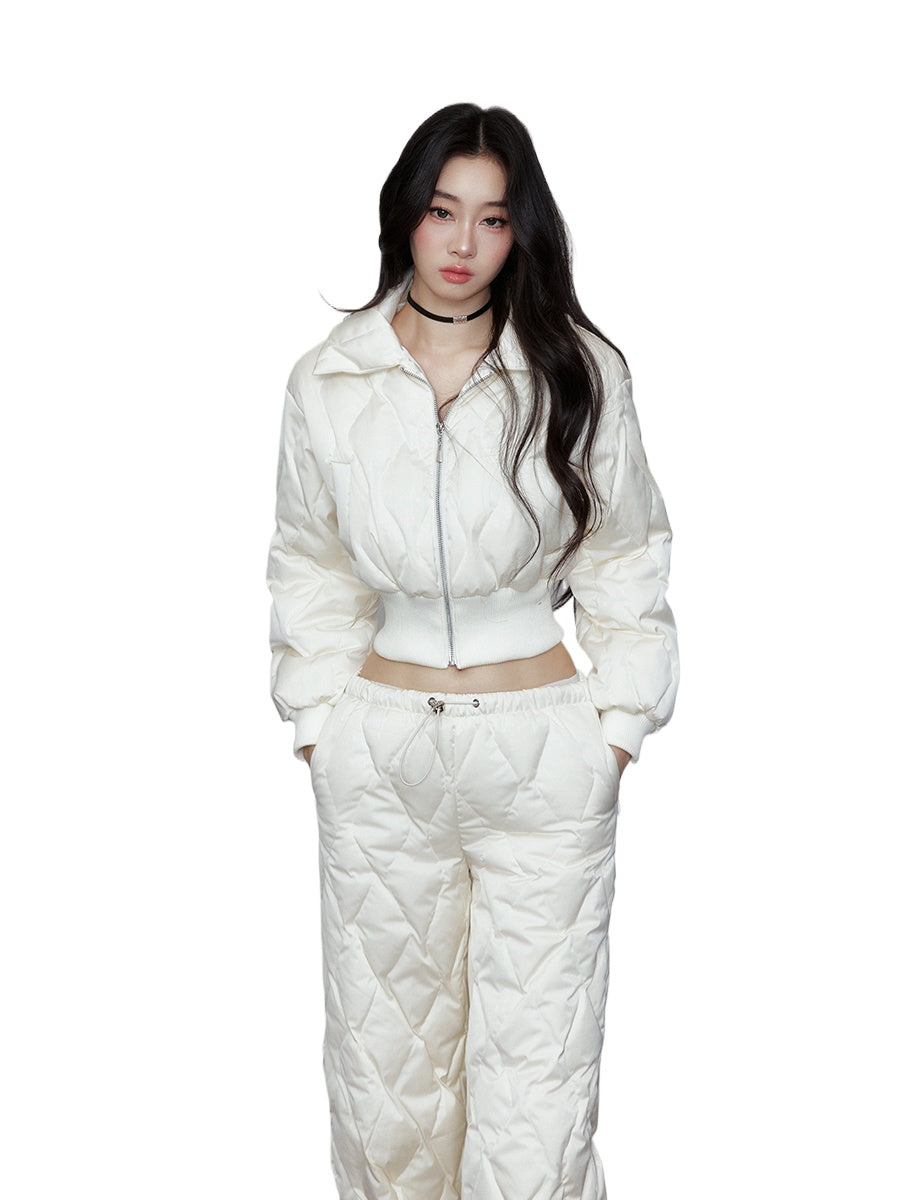 Cloud Atmosphere Pearl Glimmer Short Jacket &amp; Pant Set