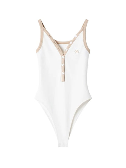 Contrast Trim V Bodysuit