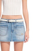 Lynx Washed Denim Skirt