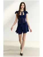 Tie-Waist Ruffle Skirt Set