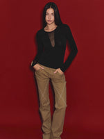 Vintage-Wash Slim Khaki Pants