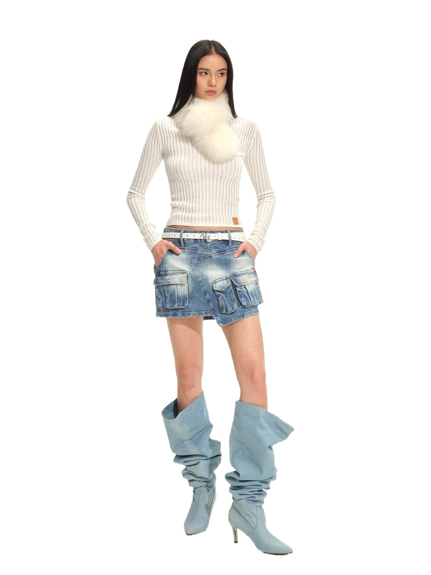 Ranch Denim Mini Skirt