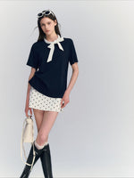 Polka Dot A-Line Skirt
