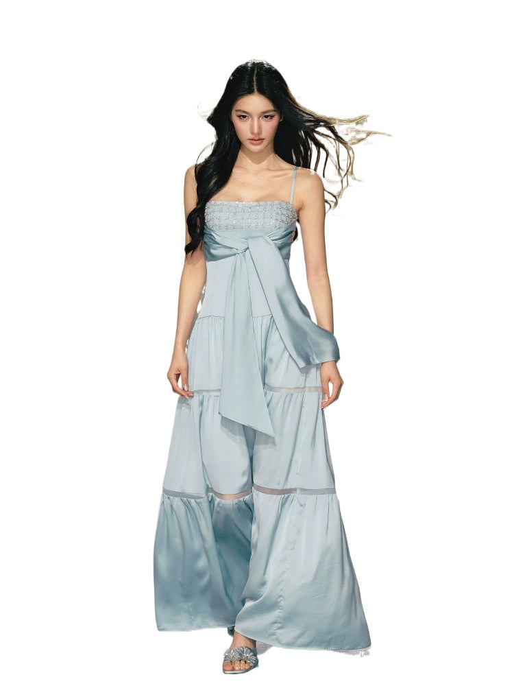 Sequin Strap Maxi Dress