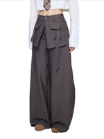 Drawstring Wide Leg Pants