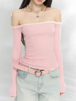 Off-Shoulder Knit Top