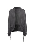 Korean Drawstring Knit Cardigan