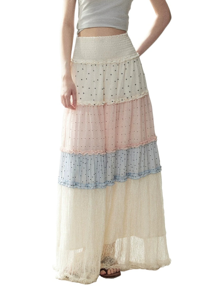 Lace Polka Dot Skirt