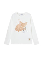 Off-White Deer Print Long-Sleeve T-shirt