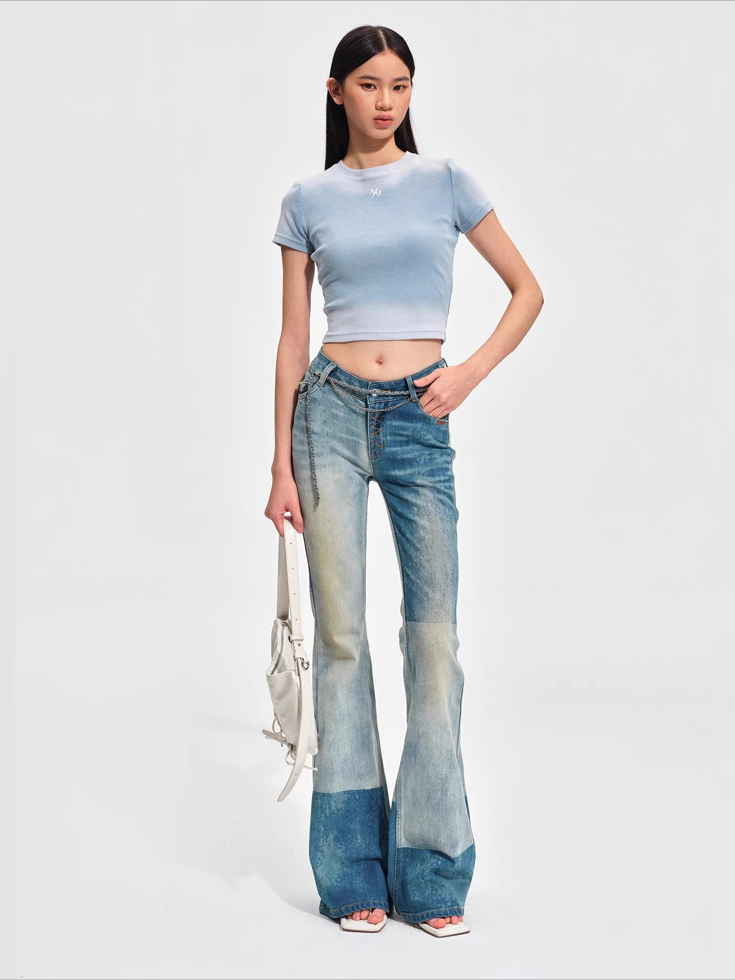 Equestrian Badge Washed Ribbed Tee