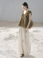 French Puff Sleeve Top