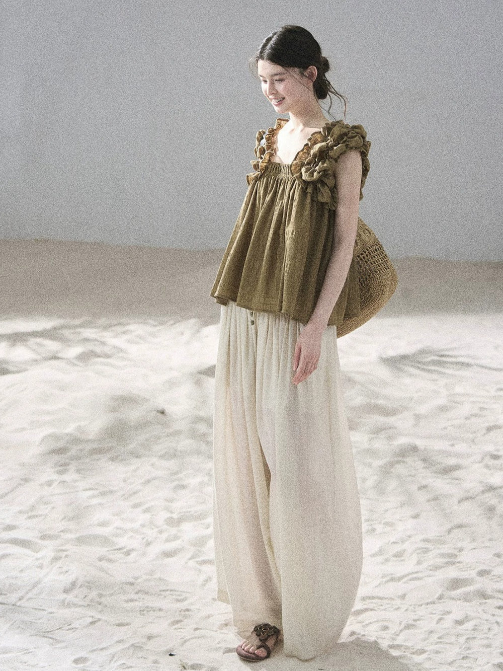 French Puff Sleeve Top