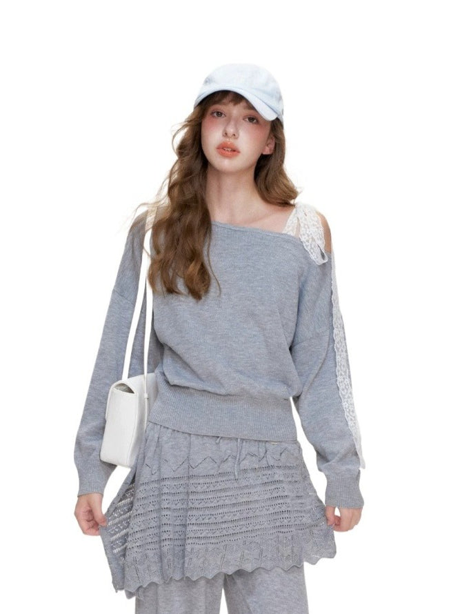 Lace Knit Lounge Set